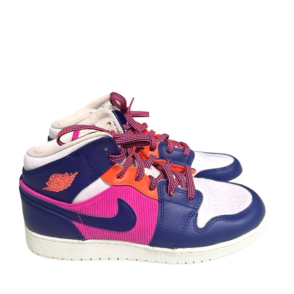 Michael Jordan Air Jordan  Big Kids Shoes Fire Pink -Regency Purple Size 6.5Y